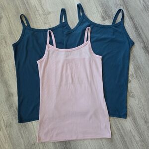 Bundle of 3  Large No Boundaries Tank tops Teal & Pink